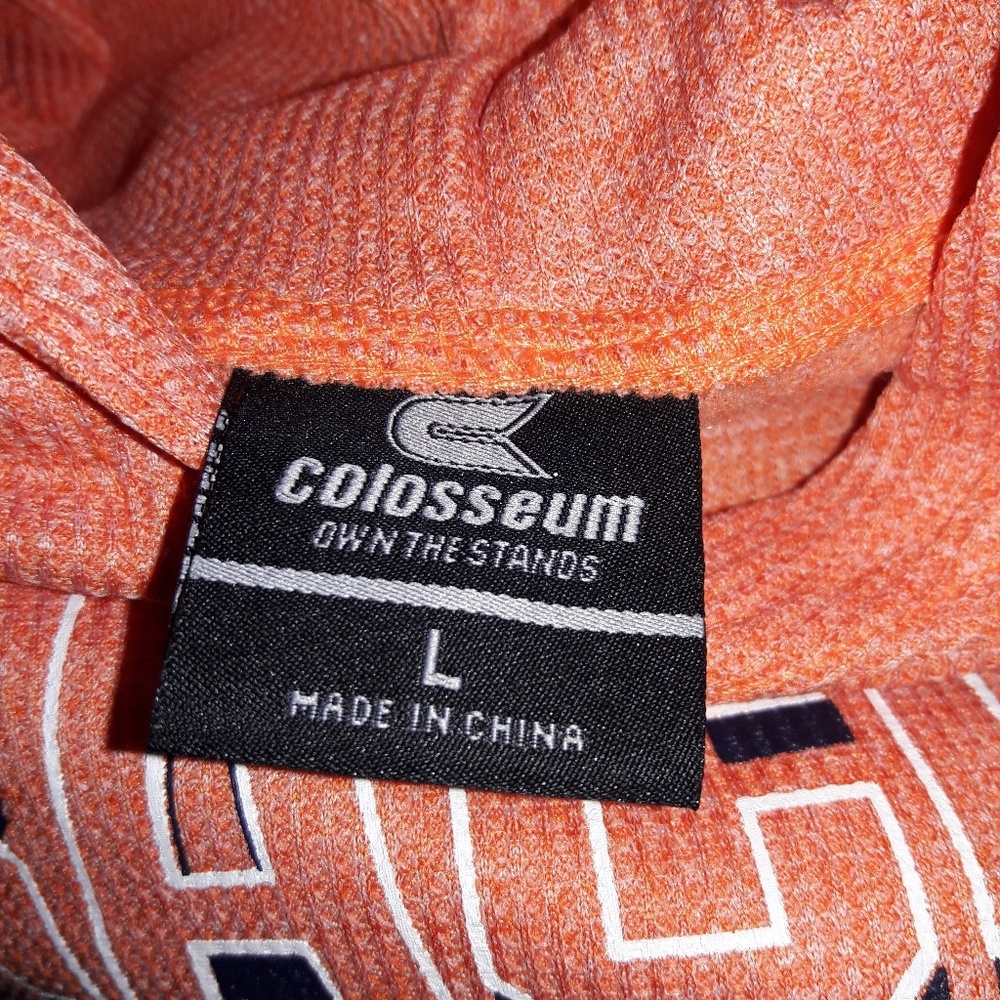 Men's Syracuse Orange Thermal Hooded Tee Large - Picture 5 of 8